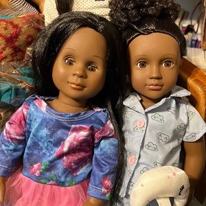Two lovely Black dolls from Target’s Our Generation line —Gloria and Meghan